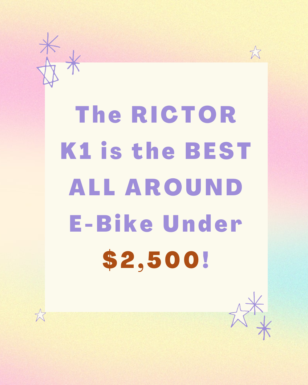 Comprehensive review about Rictor K1 is the best all around ebike