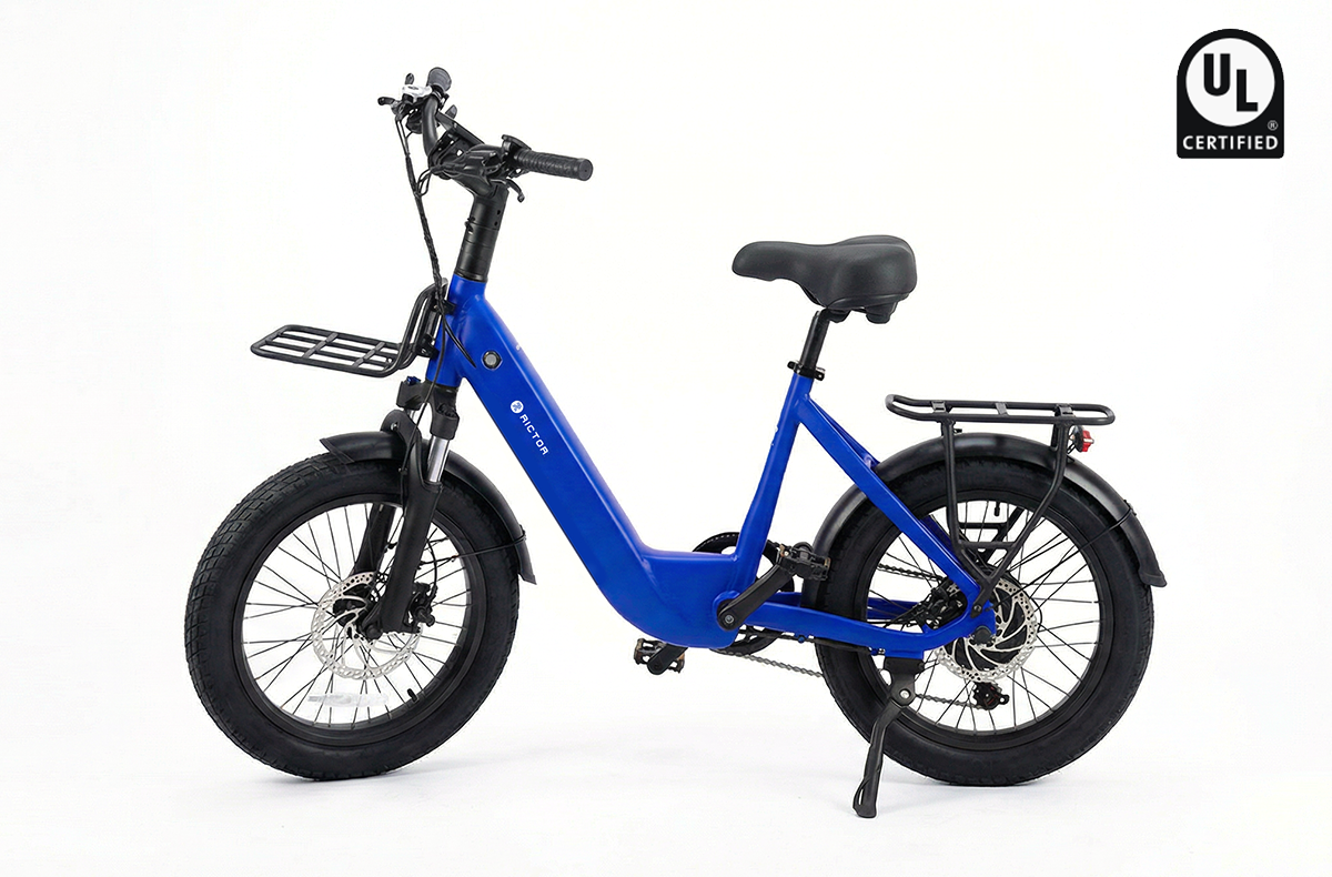 Glyde Ebike in blue, side profile