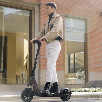 black foldable electric scooter