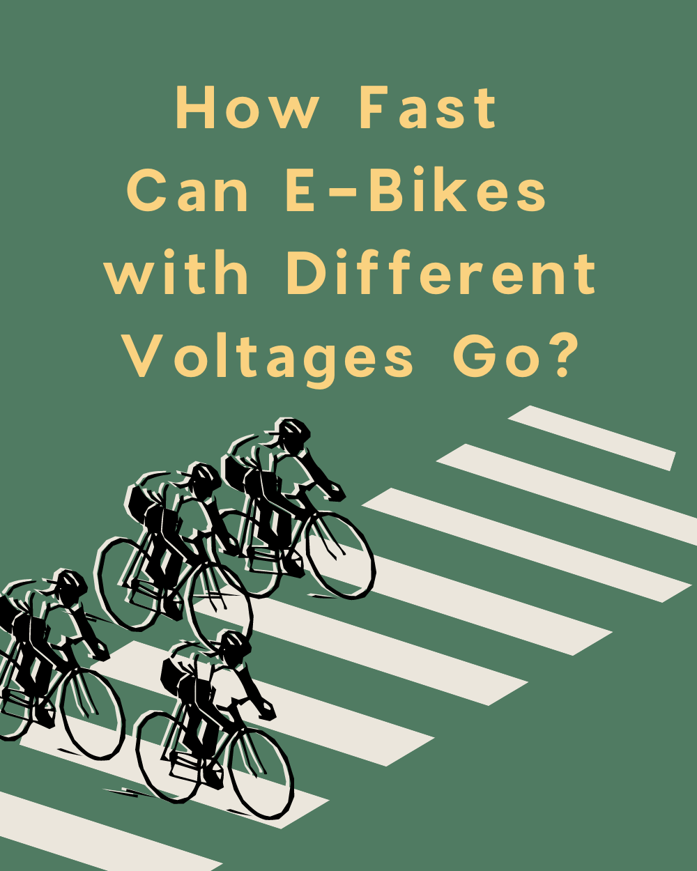 How fast can e-bikes with different voltages go?