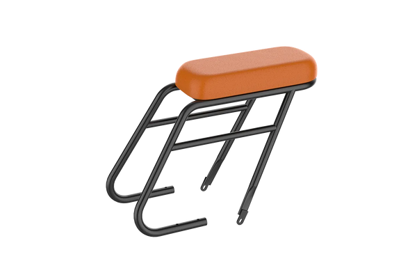 Passenger Rack has comfortable and soft orange cushions